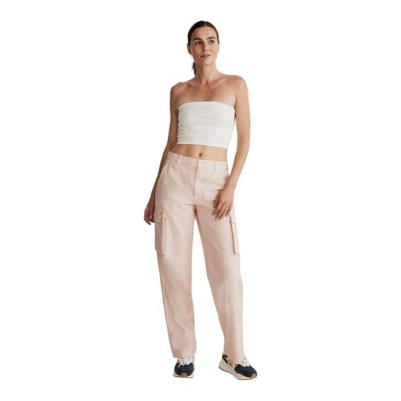 Madewell NWT Garment-Dyed Low-Slung Straight Cargo Pants Vintage Linen S… - Picture 3 of 14